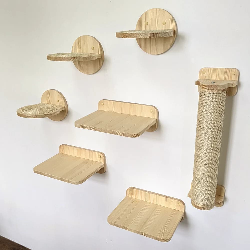 Modular Wood Cat Wall System